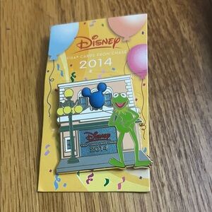 Disney 2014 Celebration Card with Blue and Green Accents
